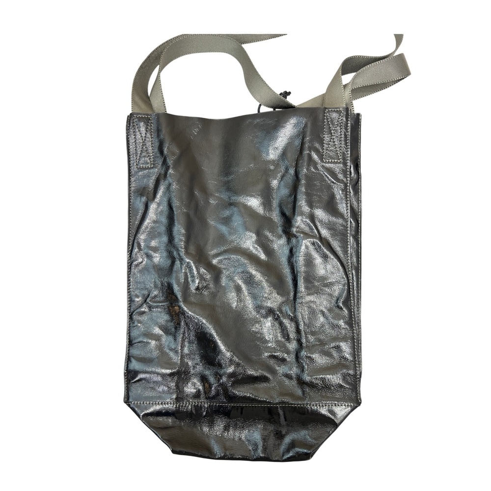 Rag & Bone Tote Bag Womens OS Black Excellent Patent Design Studio Logo Olive - Picture 8 of 9